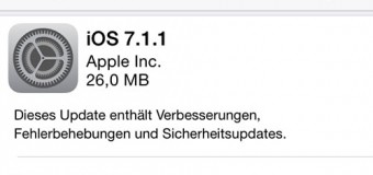 Apple veröffentlicht iOS 7.1.1